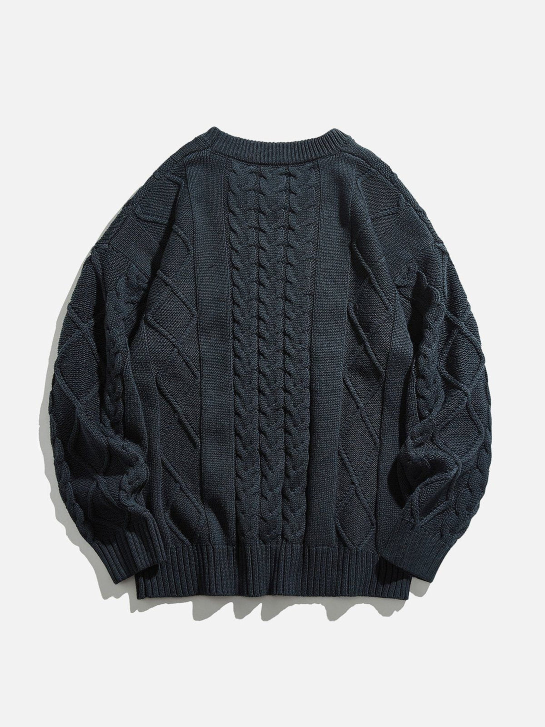 Helmiss - Solid Braided Sweater- Streetwear Fashion - helmiss.com