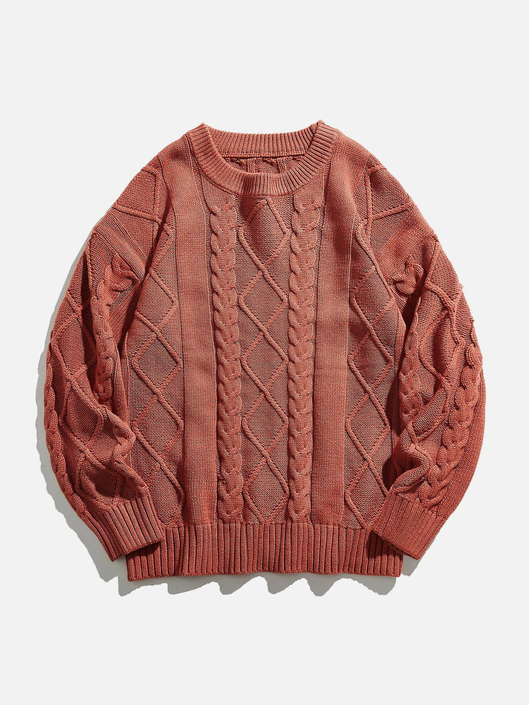 Helmiss - Solid Braided Sweater- Streetwear Fashion - helmiss.com