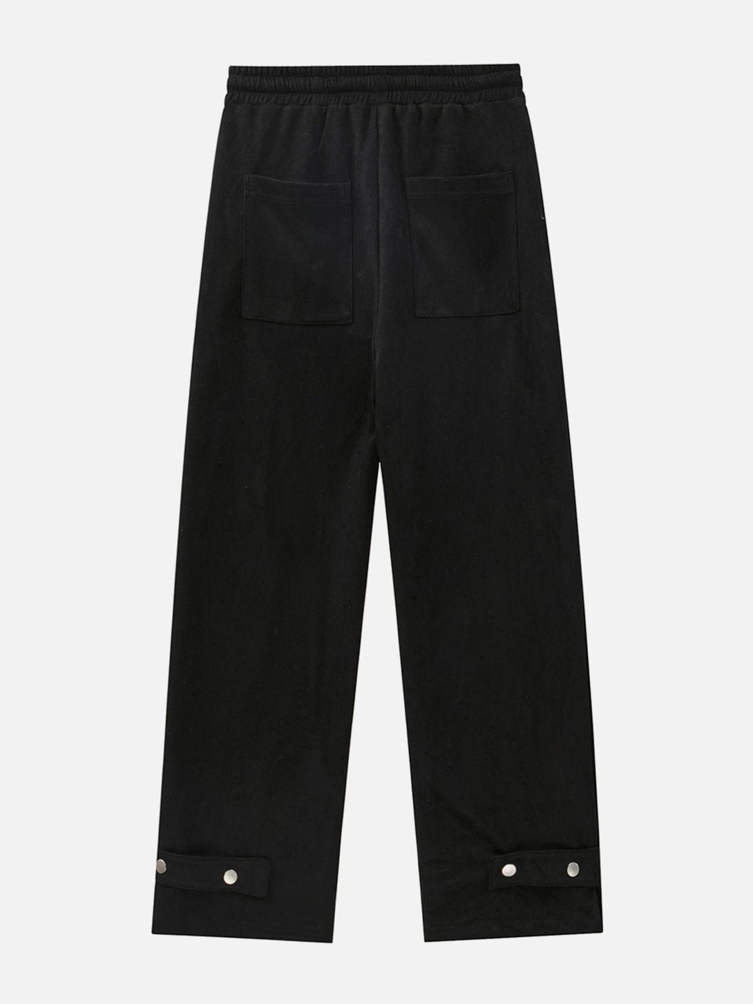 Helmiss - Solid Color Breasted Sweatpants- Streetwear Fashion - helmiss.com