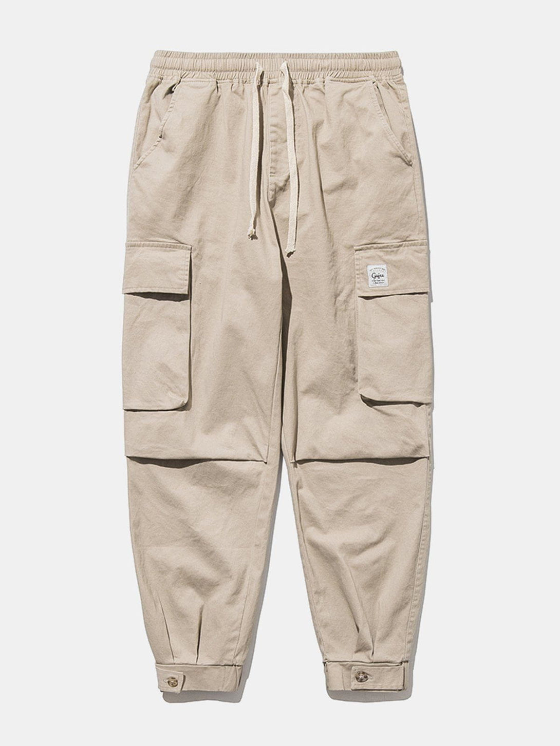 Helmiss - Solid Color Casual Cargo Pants- Streetwear Fashion - helmiss.com