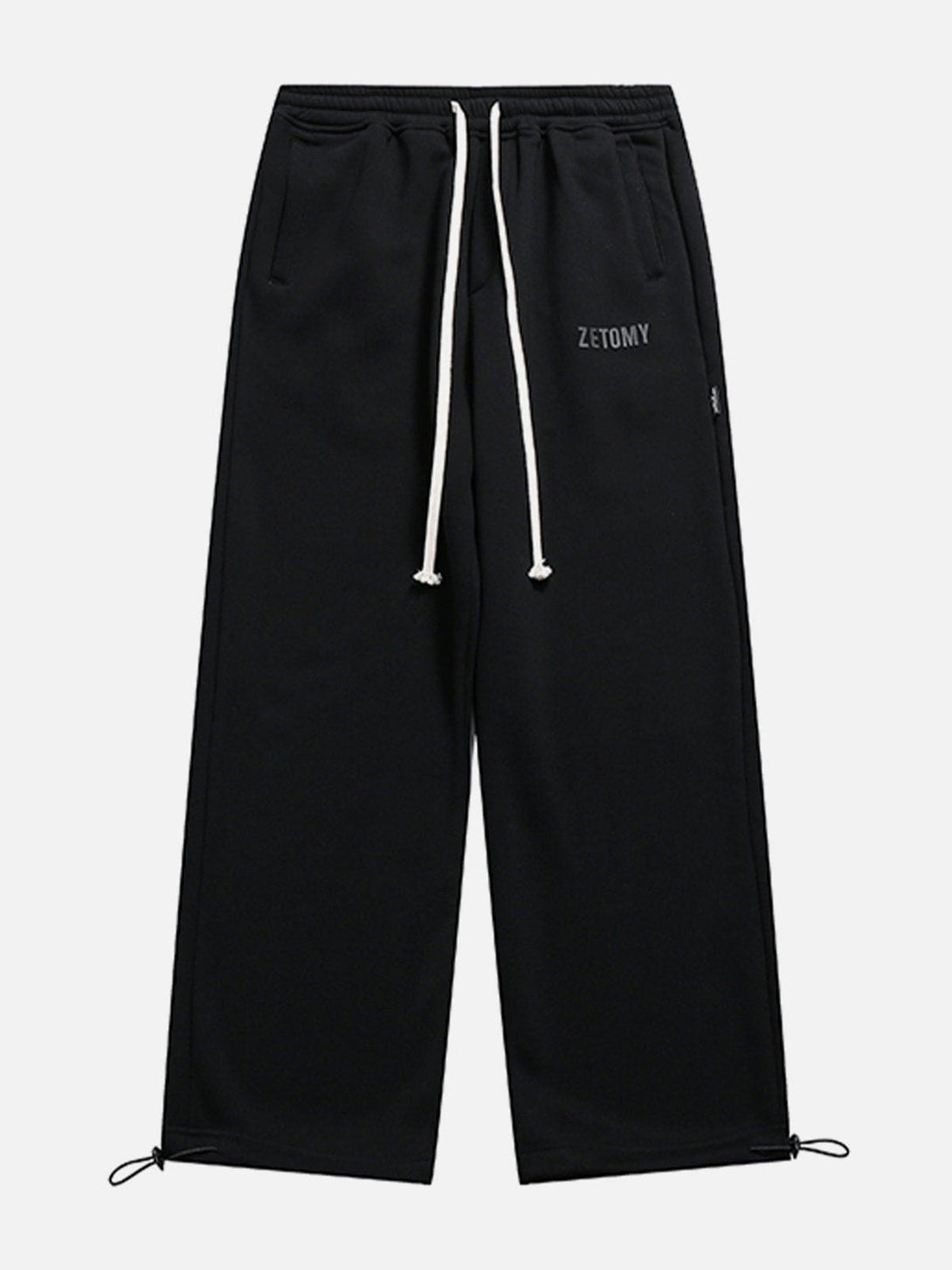 Helmiss - Solid Color Drawstring Pants- Streetwear Fashion - helmiss.com