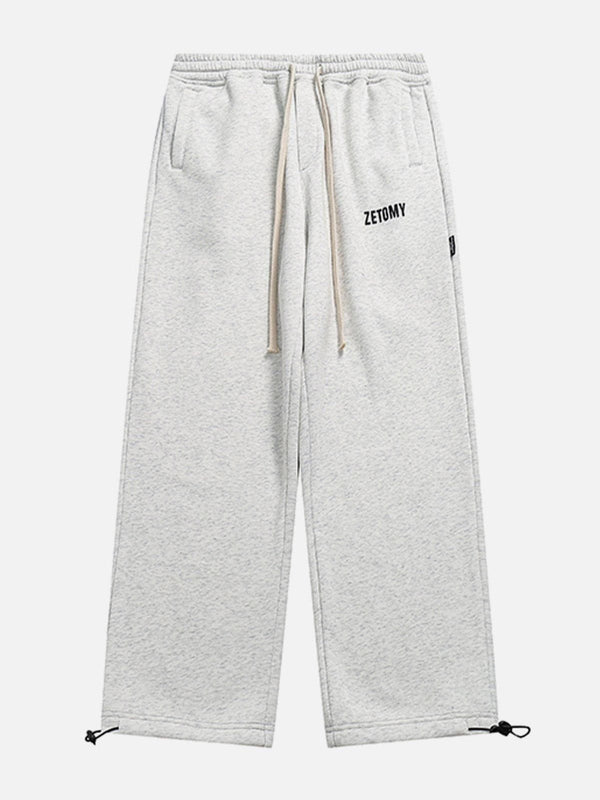 Helmiss - Solid Color Drawstring Pants- Streetwear Fashion - helmiss.com