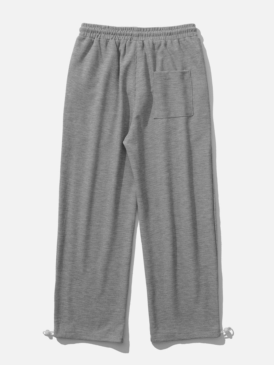 Helmiss - Solid Color Drawstring Sweatpants- Streetwear Fashion - helmiss.com