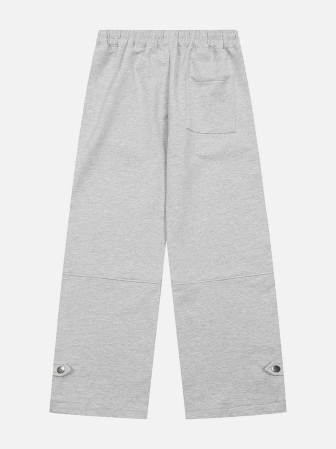 Helmiss - Solid Color Drawstring Sweatpants- Streetwear Fashion - helmiss.com