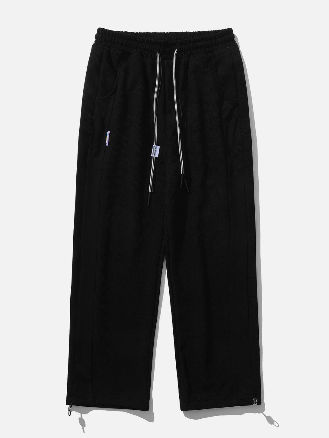 Helmiss - Solid Color Drawstring Sweatpants- Streetwear Fashion - helmiss.com