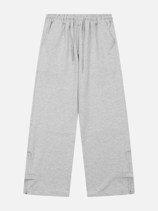 Helmiss - Solid Color Drawstring Sweatpants- Streetwear Fashion - helmiss.com