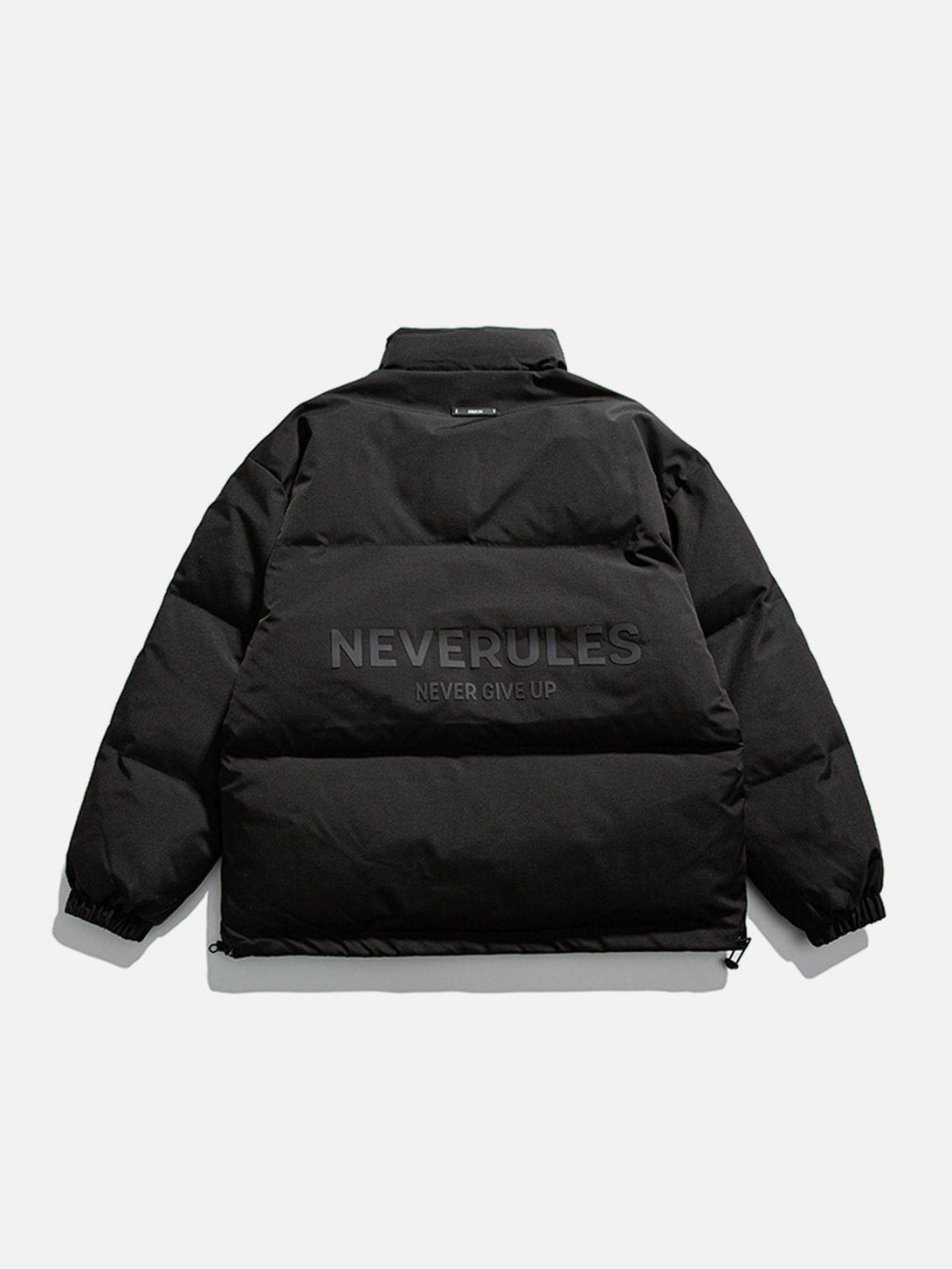 Helmiss - Solid Color Drawstring Winter Coat- Streetwear Fashion - helmiss.com