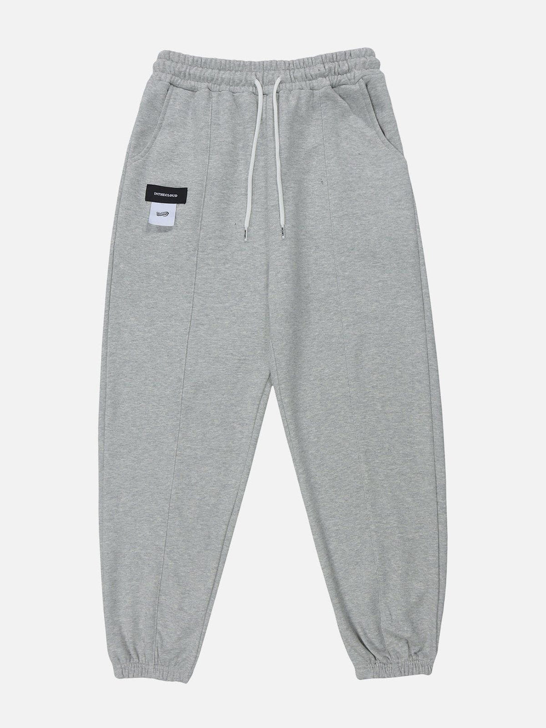 Helmiss - Solid Color Embroidery Sweatpants- Streetwear Fashion - helmiss.com