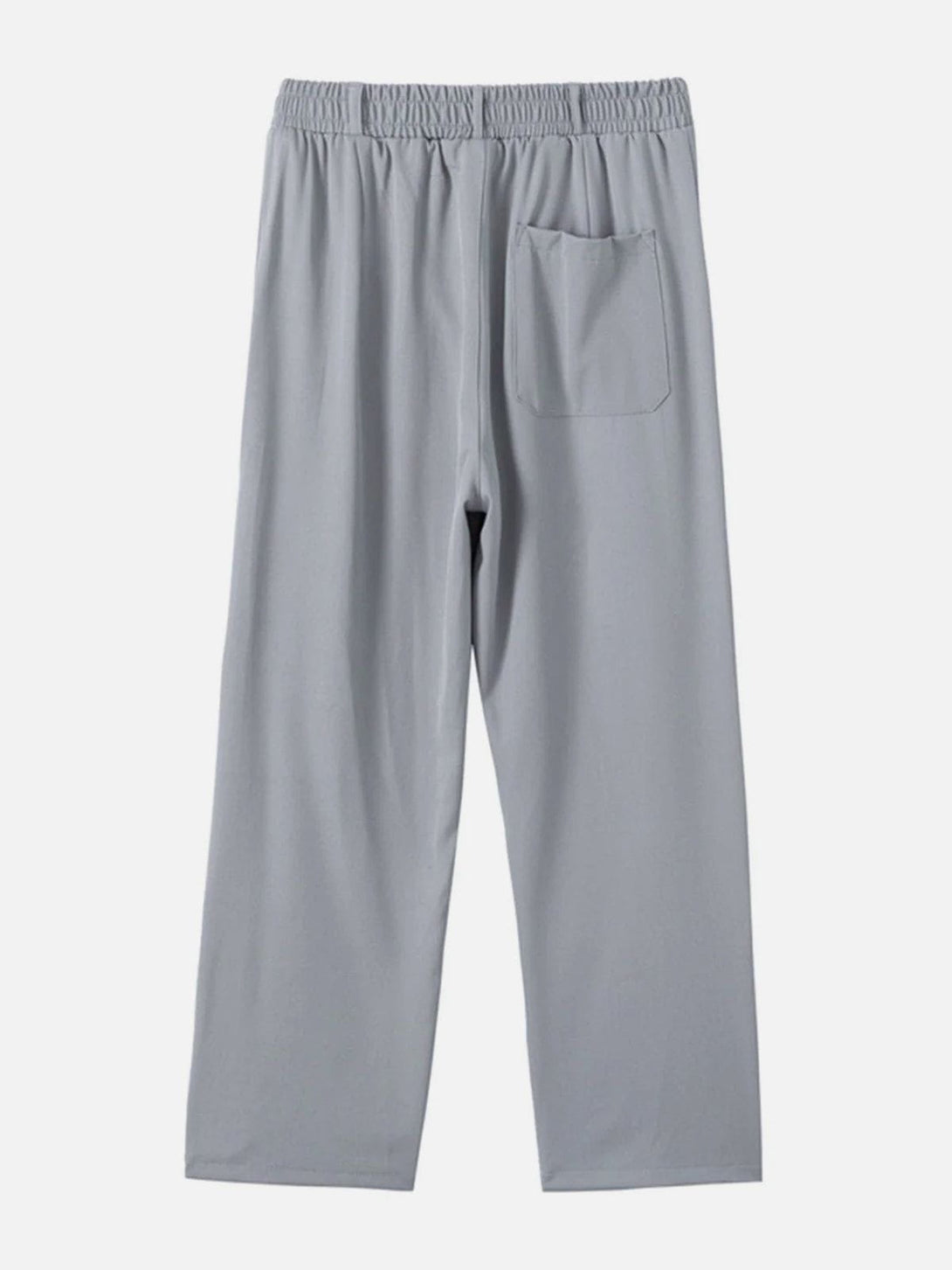 Helmiss - Solid Color Hem Button Pants- Streetwear Fashion - helmiss.com