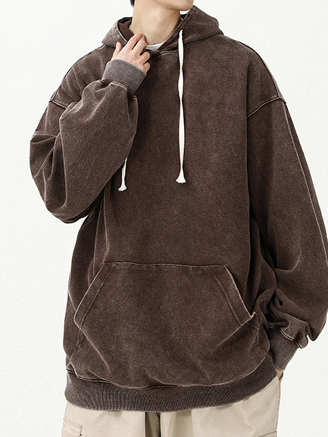 Helmiss - Solid Color Hoodie- Streetwear Fashion - helmiss.com