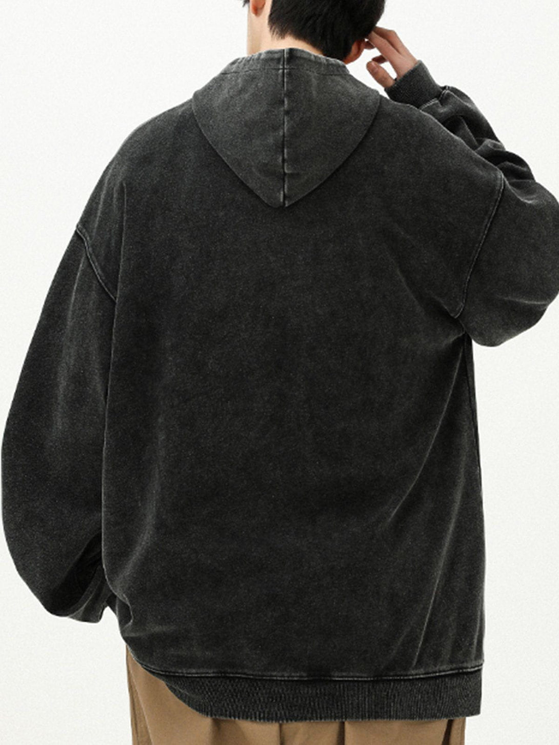 Helmiss - Solid Color Hoodie- Streetwear Fashion - helmiss.com