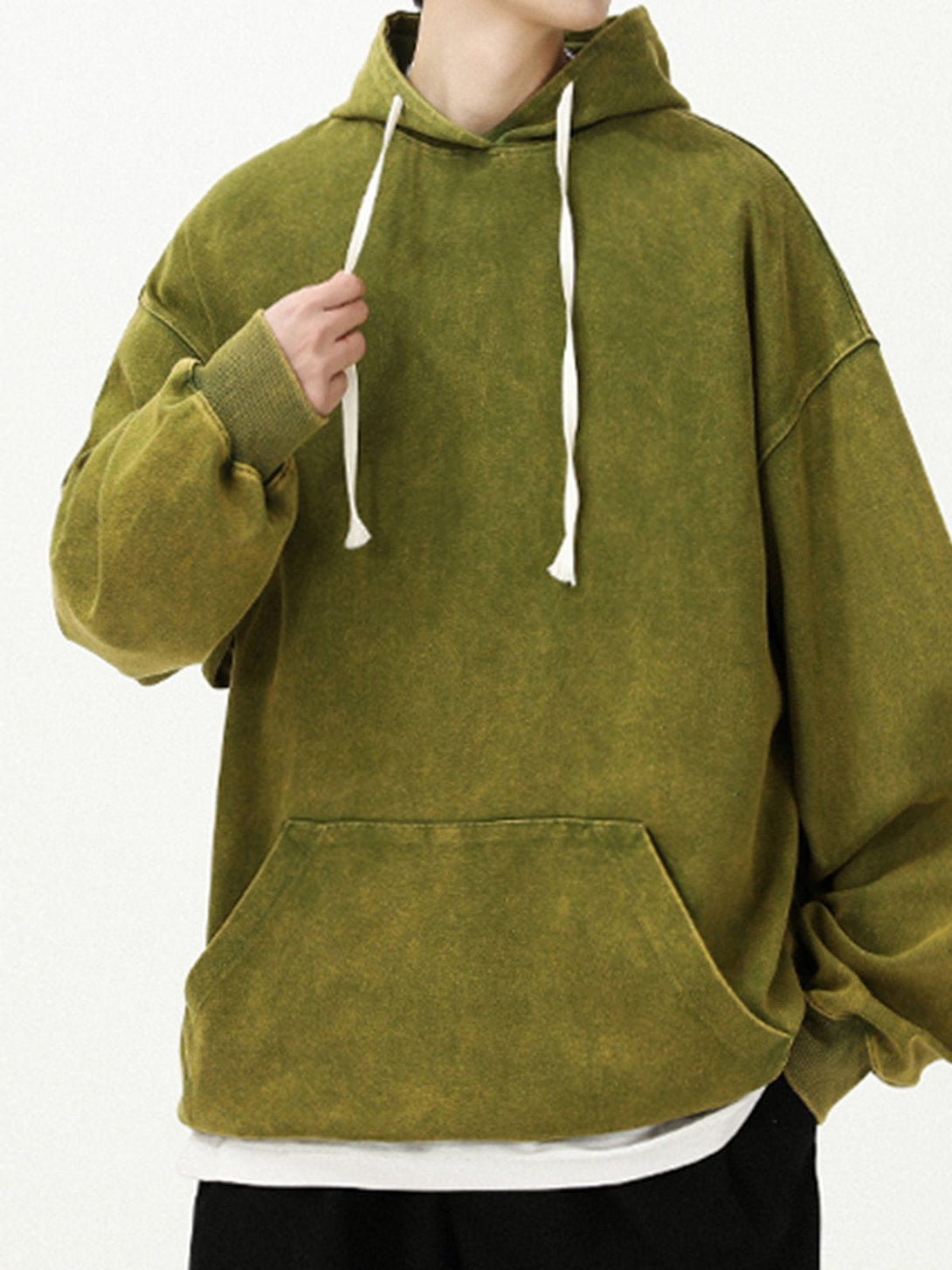 Helmiss - Solid Color Hoodie- Streetwear Fashion - helmiss.com