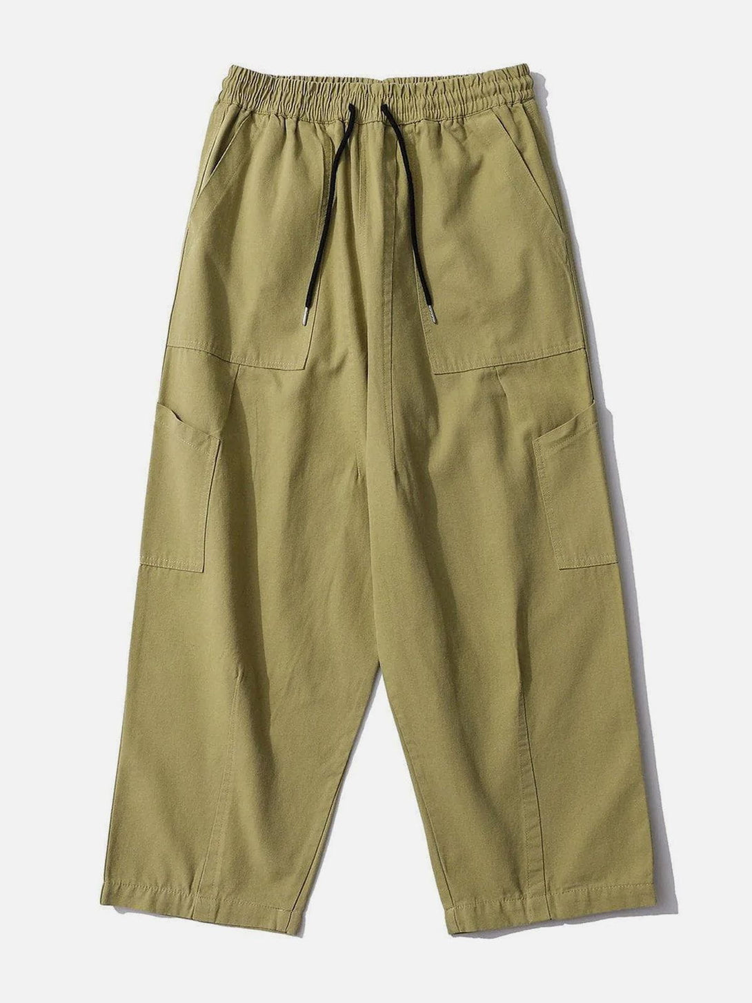 Helmiss - Solid Color Loose Casual Pants- Streetwear Fashion - helmiss.com