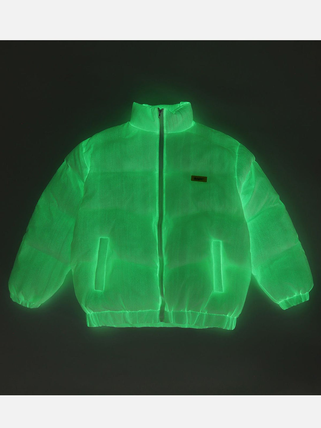 Helmiss - Solid Color Luminous Winter Coat- Streetwear Fashion - helmiss.com