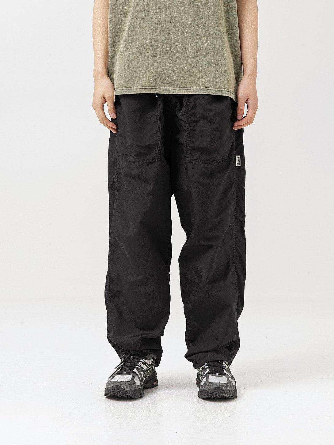 Helmiss - Solid Color Multiple Pockets Cargo Pants- Streetwear Fashion - helmiss.com