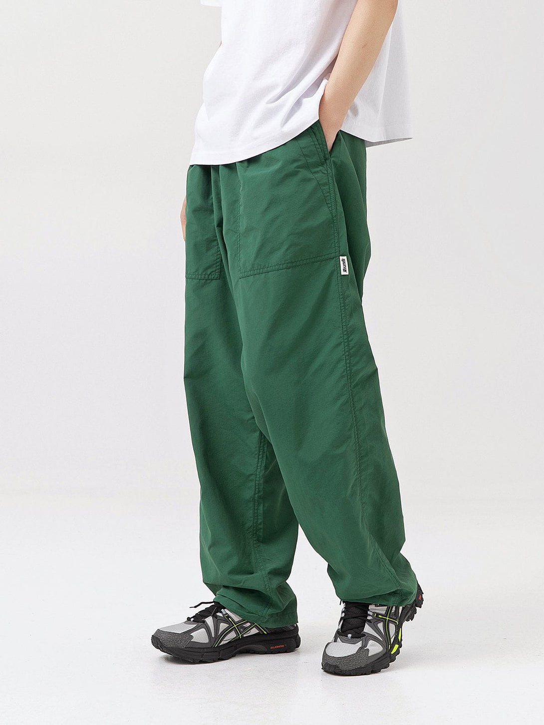 Helmiss - Solid Color Multiple Pockets Cargo Pants- Streetwear Fashion - helmiss.com