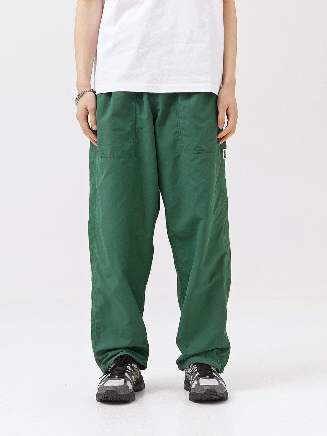 Helmiss - Solid Color Multiple Pockets Cargo Pants- Streetwear Fashion - helmiss.com