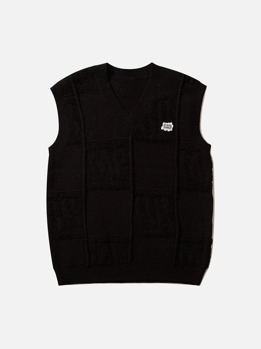 Helmiss - Solid Color Plaid Sweater Vest- Streetwear Fashion - helmiss.com