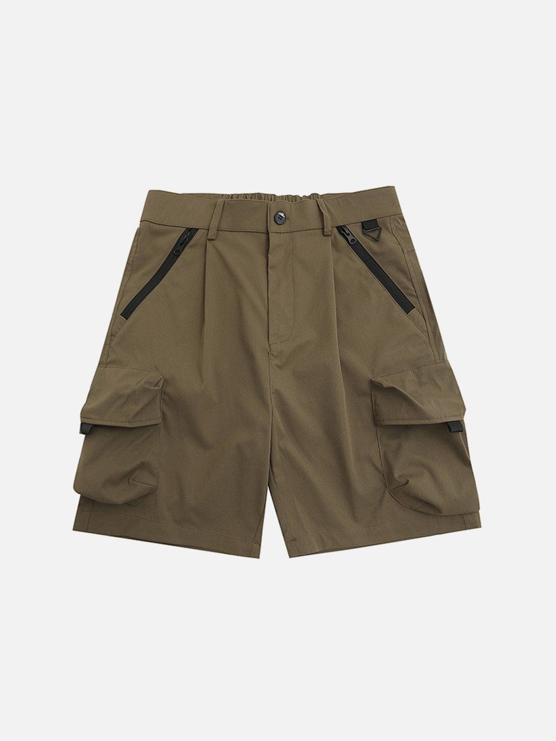 Helmiss - Solid Color Pocket Cargo Shorts- Streetwear Fashion - helmiss.com