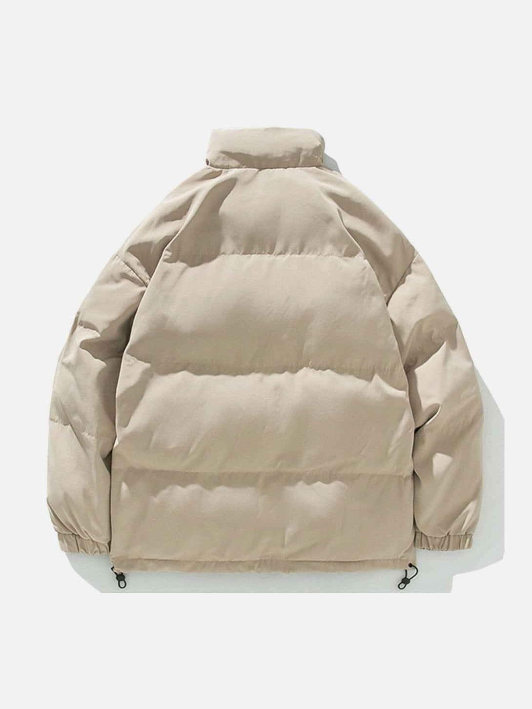 Helmiss - Solid Color Puffer Coat- Streetwear Fashion - helmiss.com