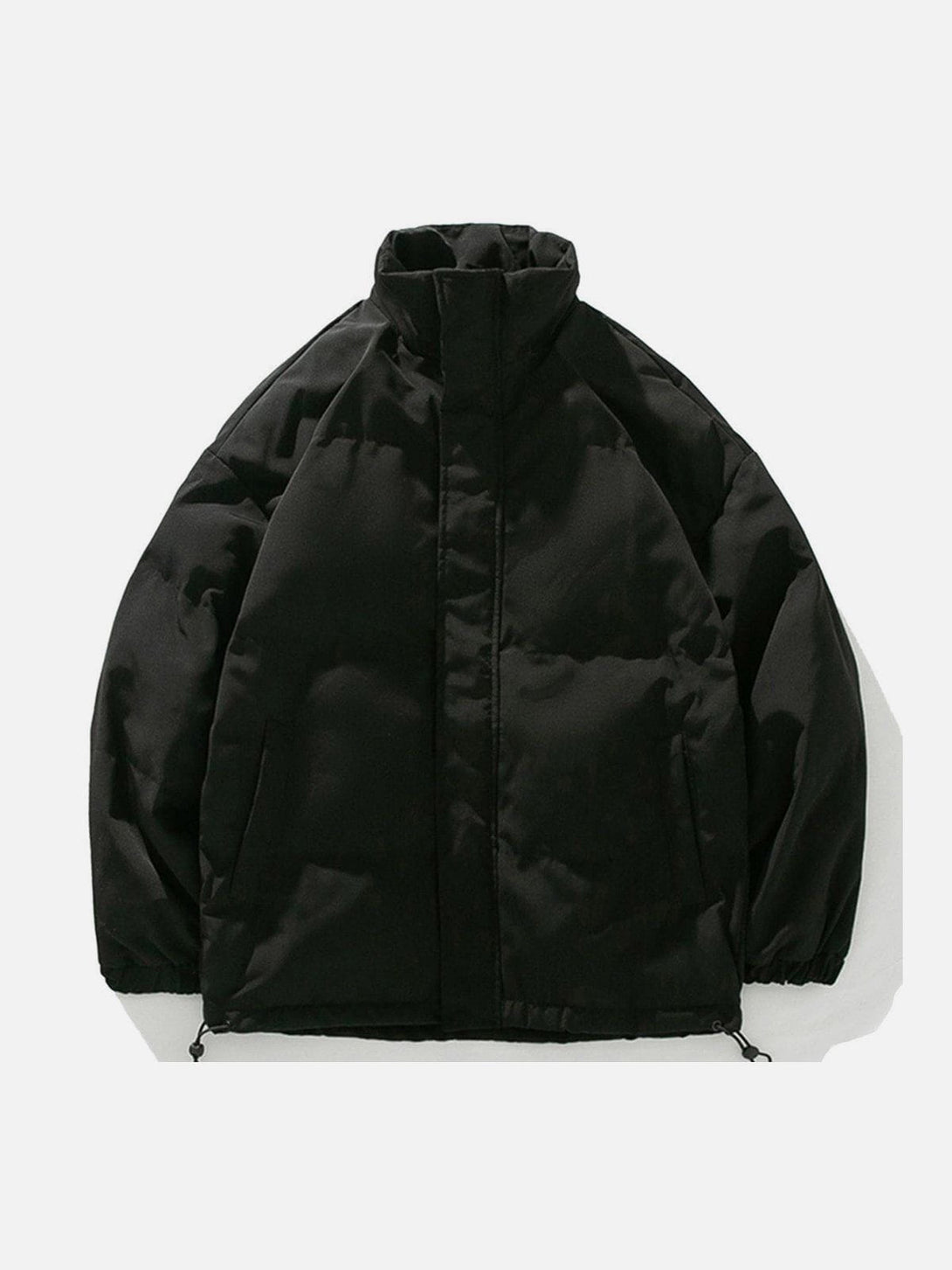 Helmiss - Solid Color Puffer Coat- Streetwear Fashion - helmiss.com