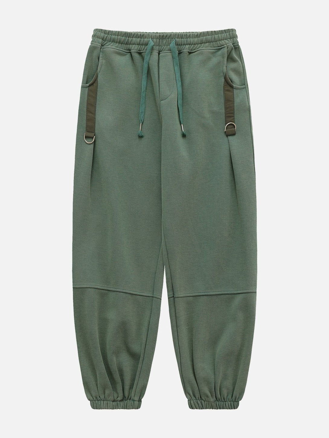 Helmiss - Solid Color Ruffle Sweatpants- Streetwear Fashion - helmiss.com