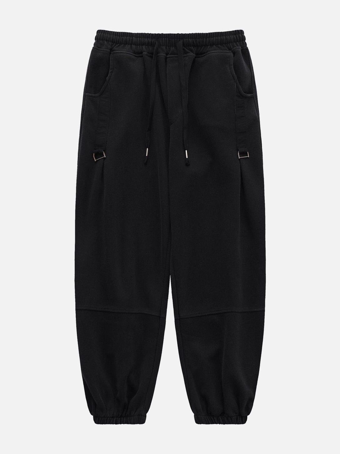 Helmiss - Solid Color Ruffle Sweatpants- Streetwear Fashion - helmiss.com