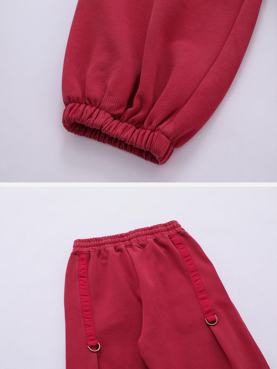 Helmiss - Solid Color Ruffle Sweatpants- Streetwear Fashion - helmiss.com