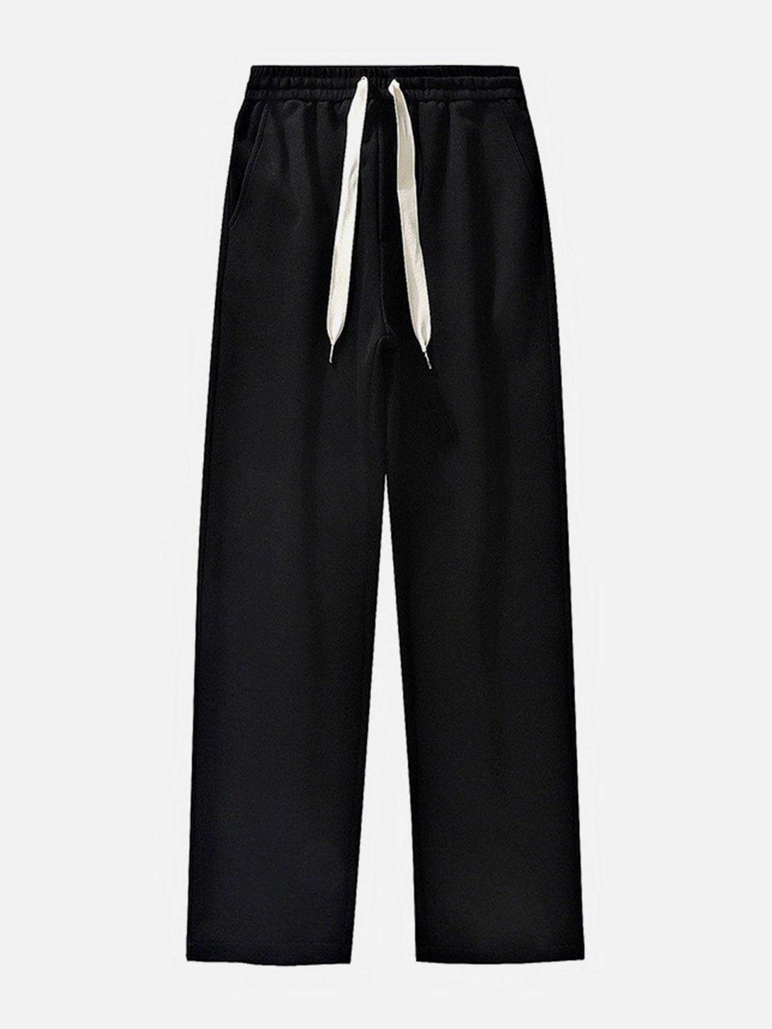 Helmiss - Solid Color Slack Drawstring Pants- Streetwear Fashion - helmiss.com