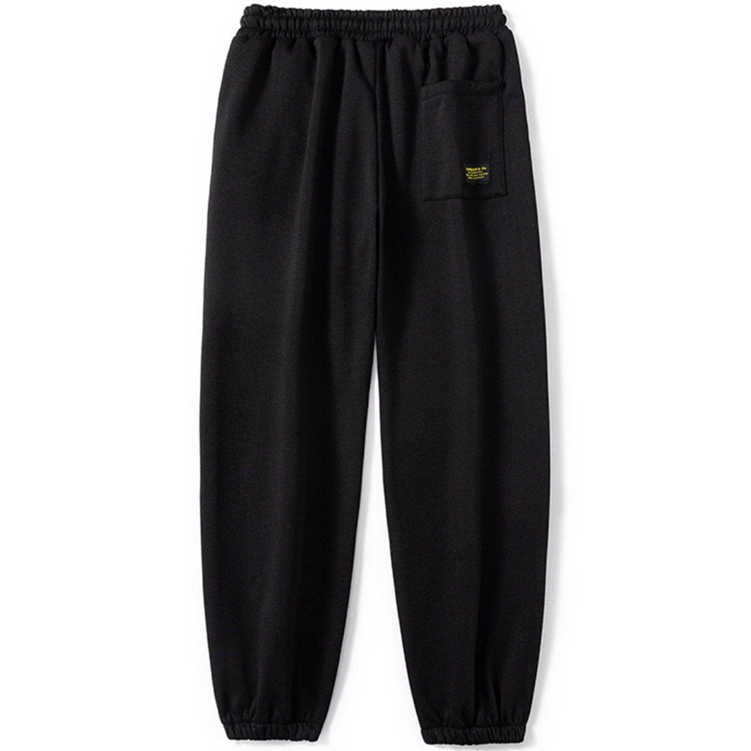 Helmiss - Solid Color Sweatpants- Streetwear Fashion - helmiss.com