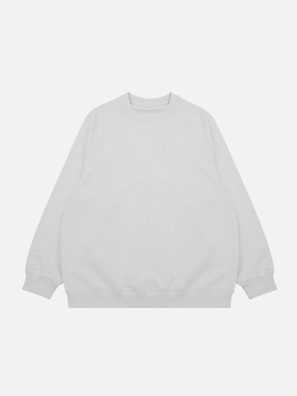 Helmiss - Solid Color Sweatshirt- Streetwear Fashion - helmiss.com