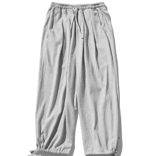 Helmiss - Solid Color Thick Wide Leg Sweatpants- Streetwear Fashion - helmiss.com