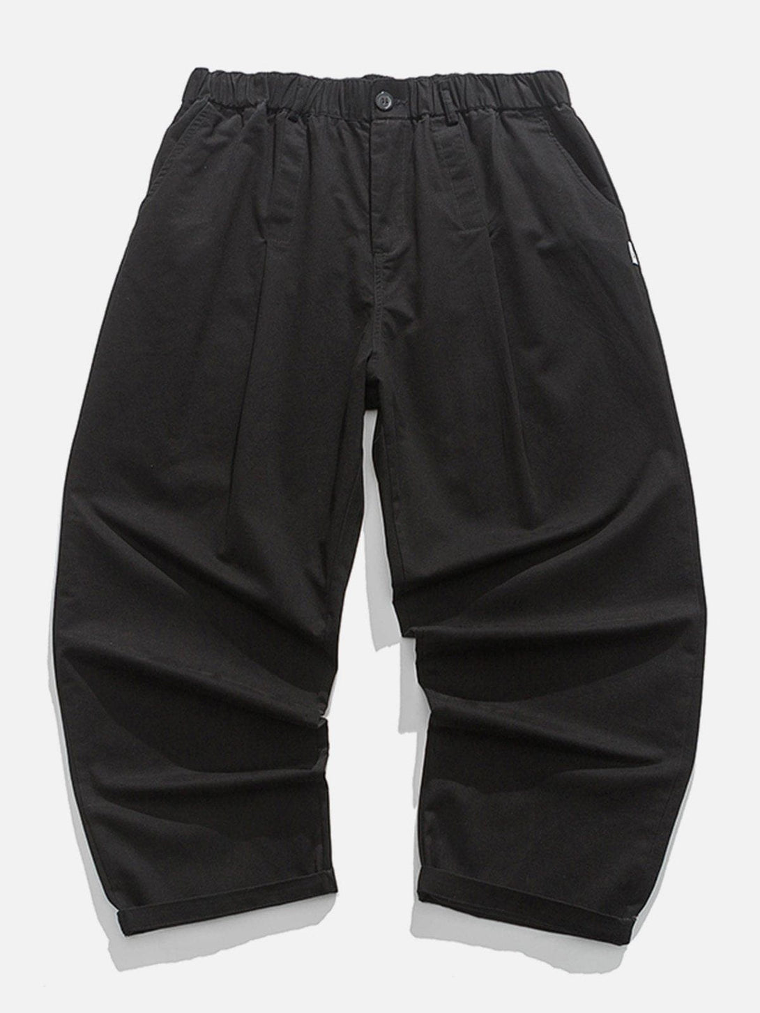 Helmiss - Solid Color Twill Cargo Pants- Streetwear Fashion - helmiss.com