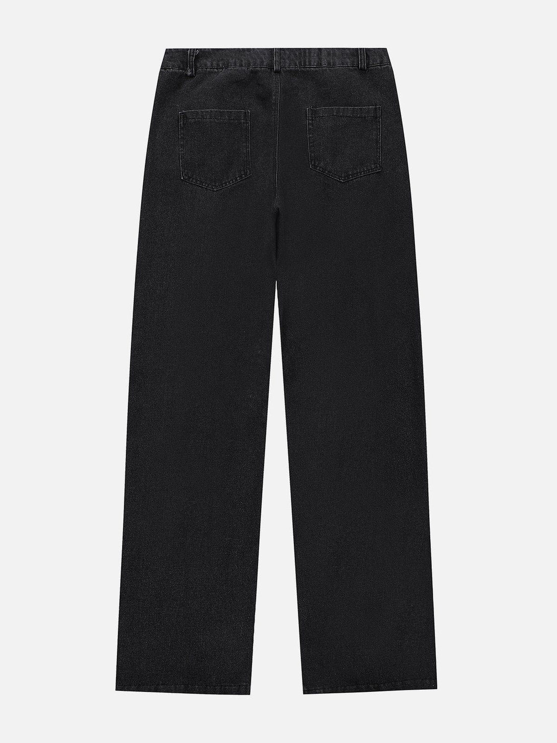 Helmiss - Solid Color Velcro Jeans- Streetwear Fashion - helmiss.com