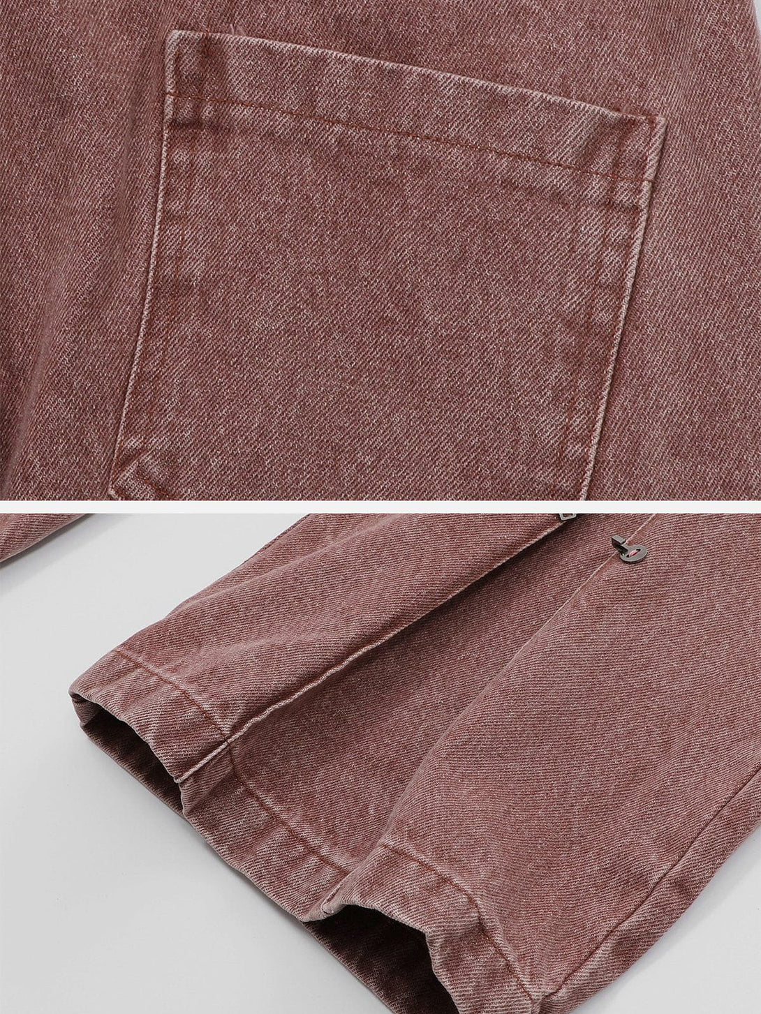 Helmiss - Solid Color Velcro Jeans- Streetwear Fashion - helmiss.com