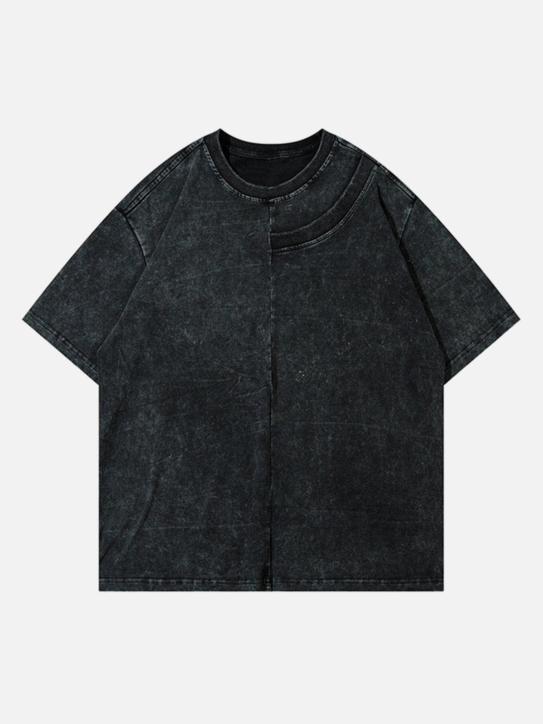 Helmiss - Solid Color Washed Tee- Streetwear Fashion - helmiss.com