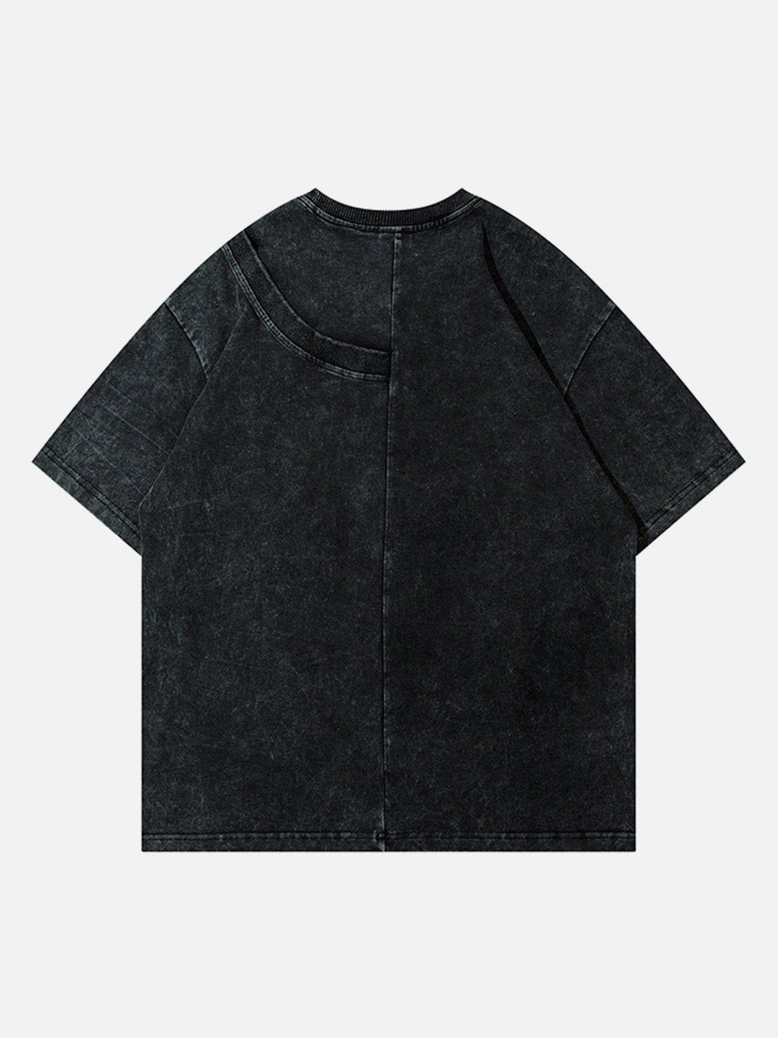 Helmiss - Solid Color Washed Tee- Streetwear Fashion - helmiss.com