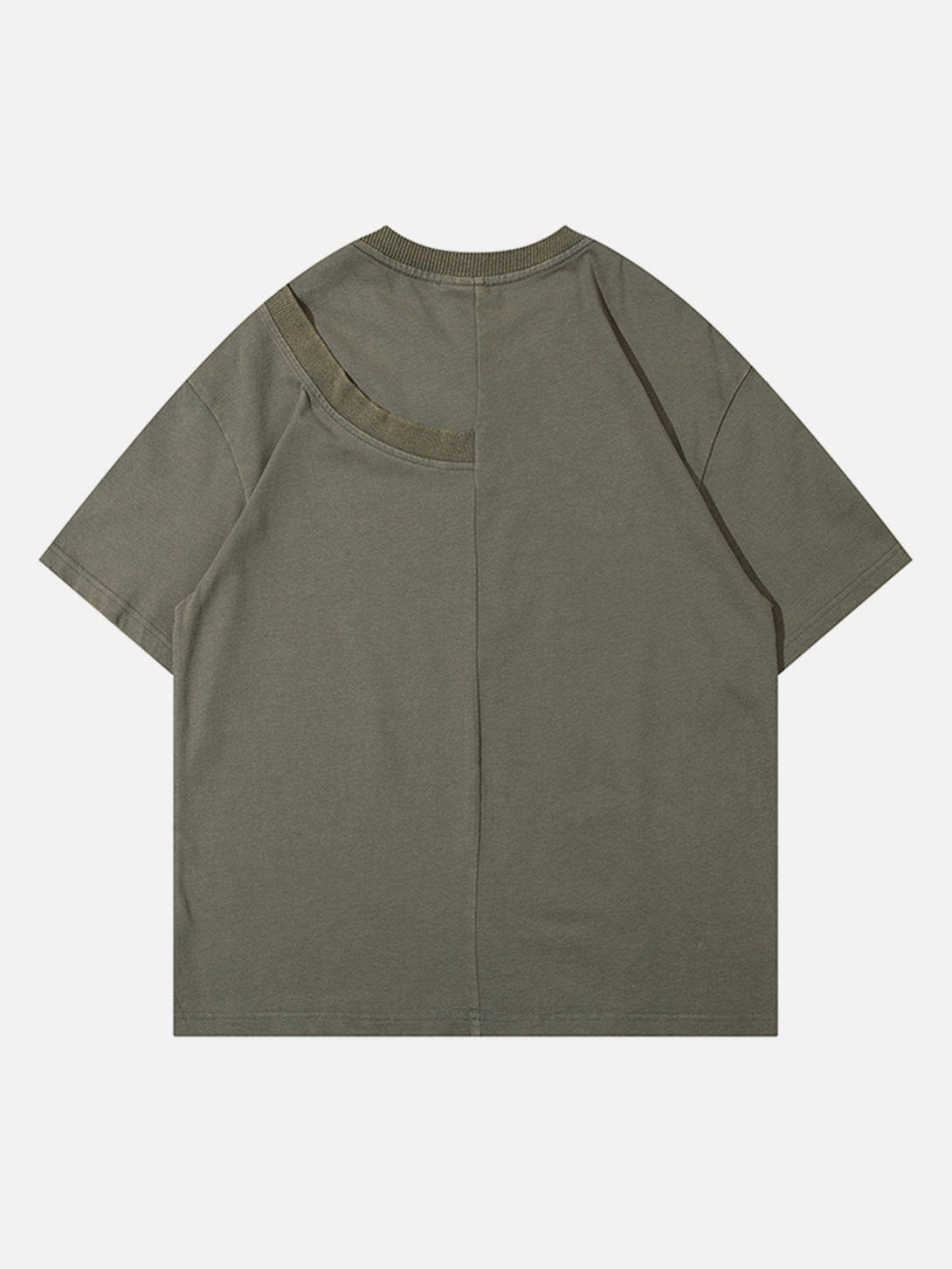 Helmiss - Solid Color Washed Tee- Streetwear Fashion - helmiss.com