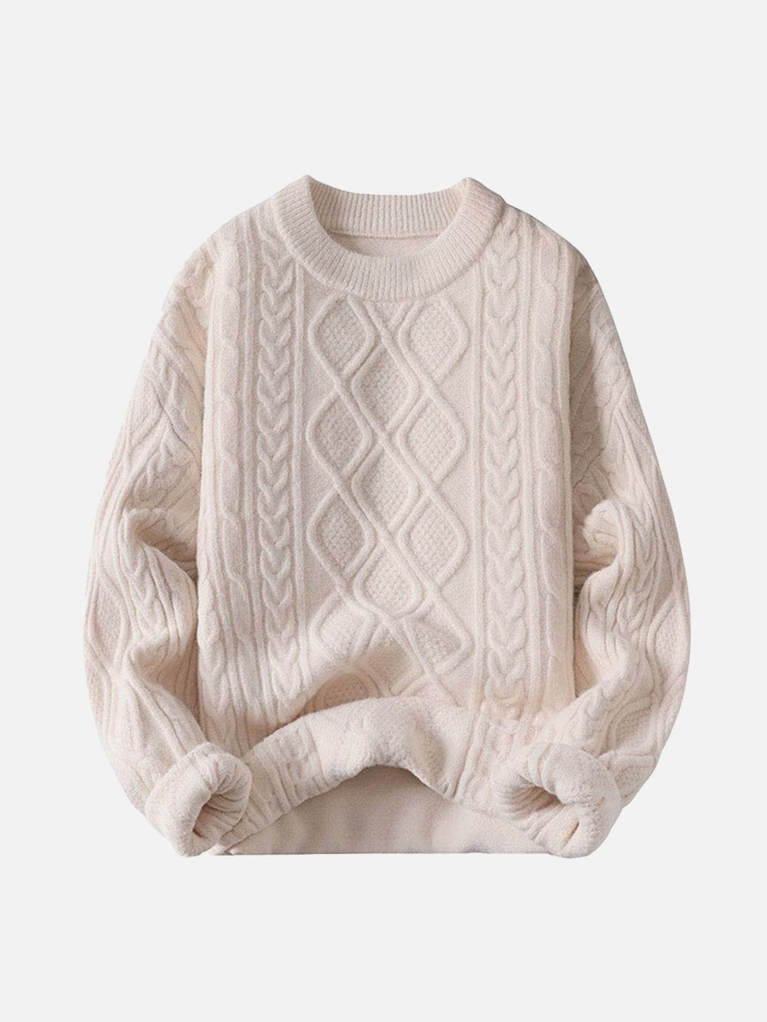 Helmiss - Solid Color Weave Cozy Sweater- Streetwear Fashion - helmiss.com