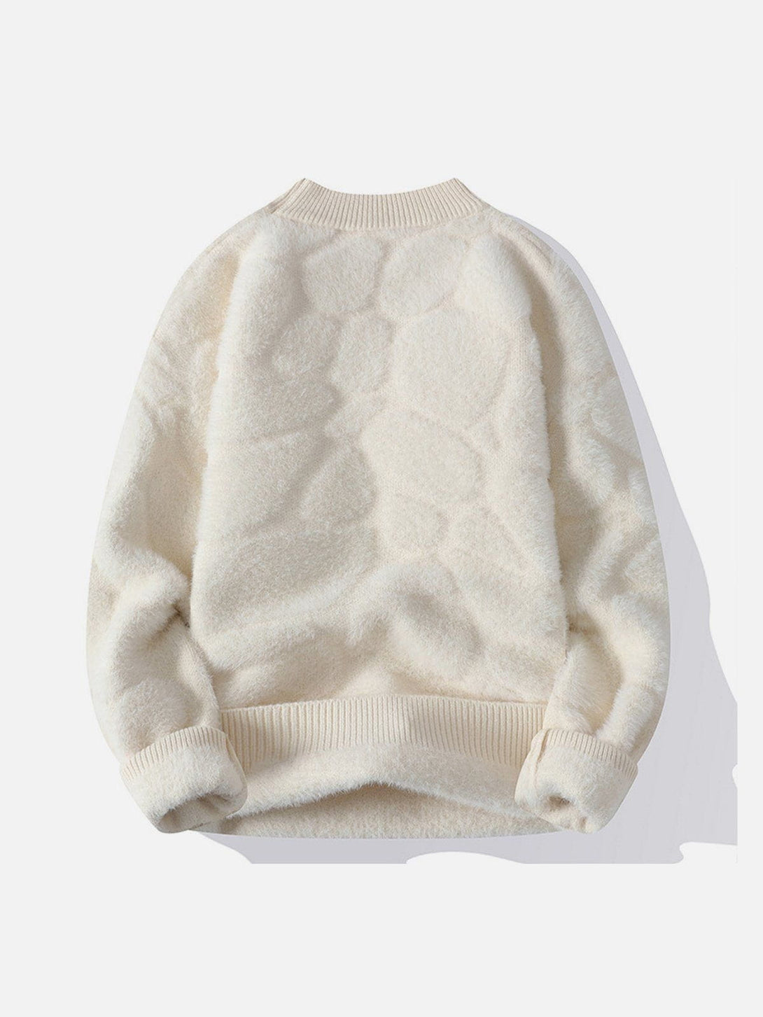 Helmiss - Solid Color Weave Cozy Sweater- Streetwear Fashion - helmiss.com