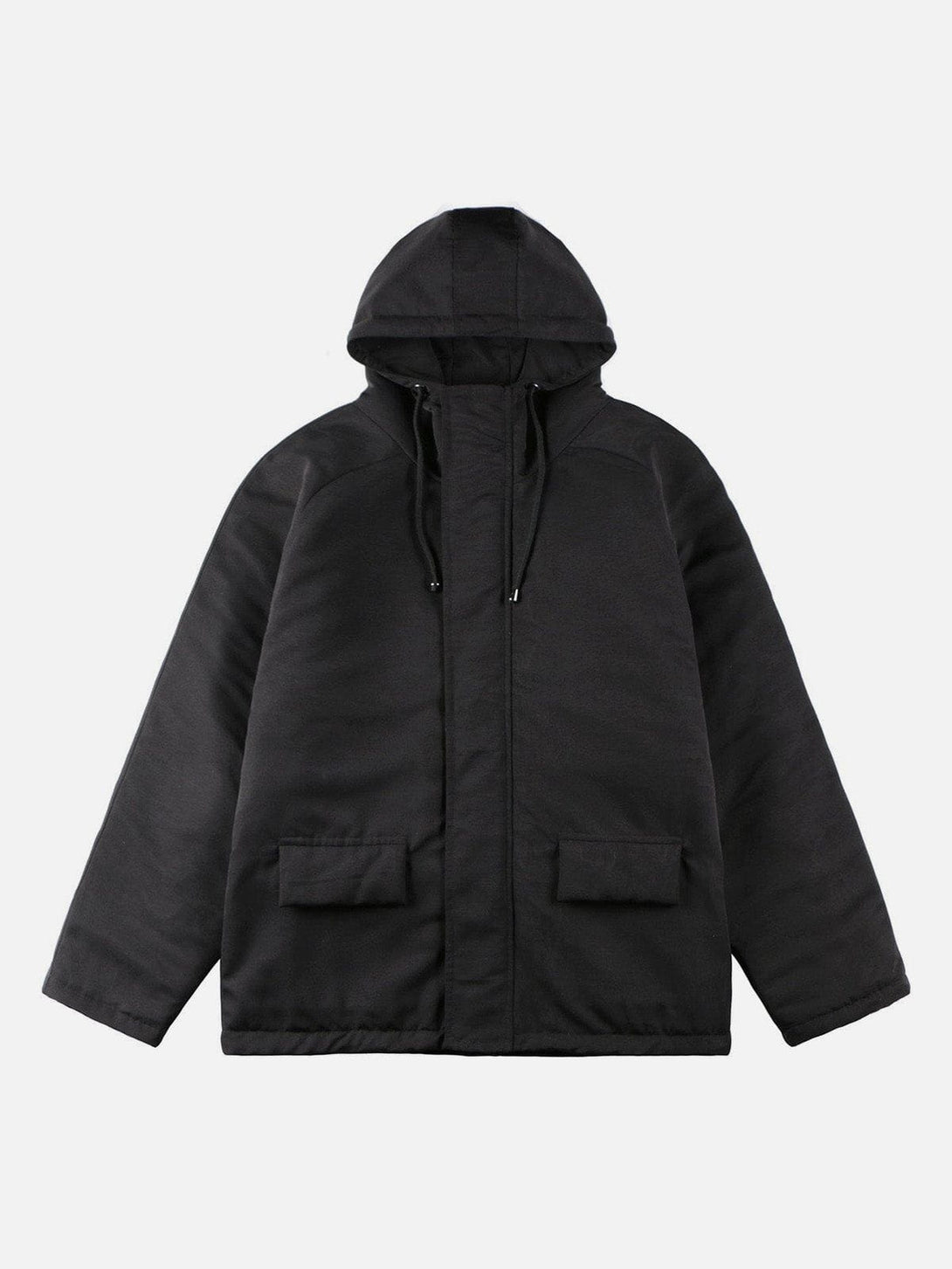 Helmiss - Solid Color Winter Coat- Streetwear Fashion - helmiss.com