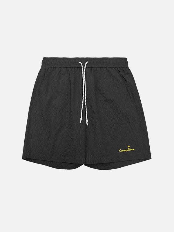 Helmiss - Solid Drawstring Shorts- Streetwear Fashion - helmiss.com