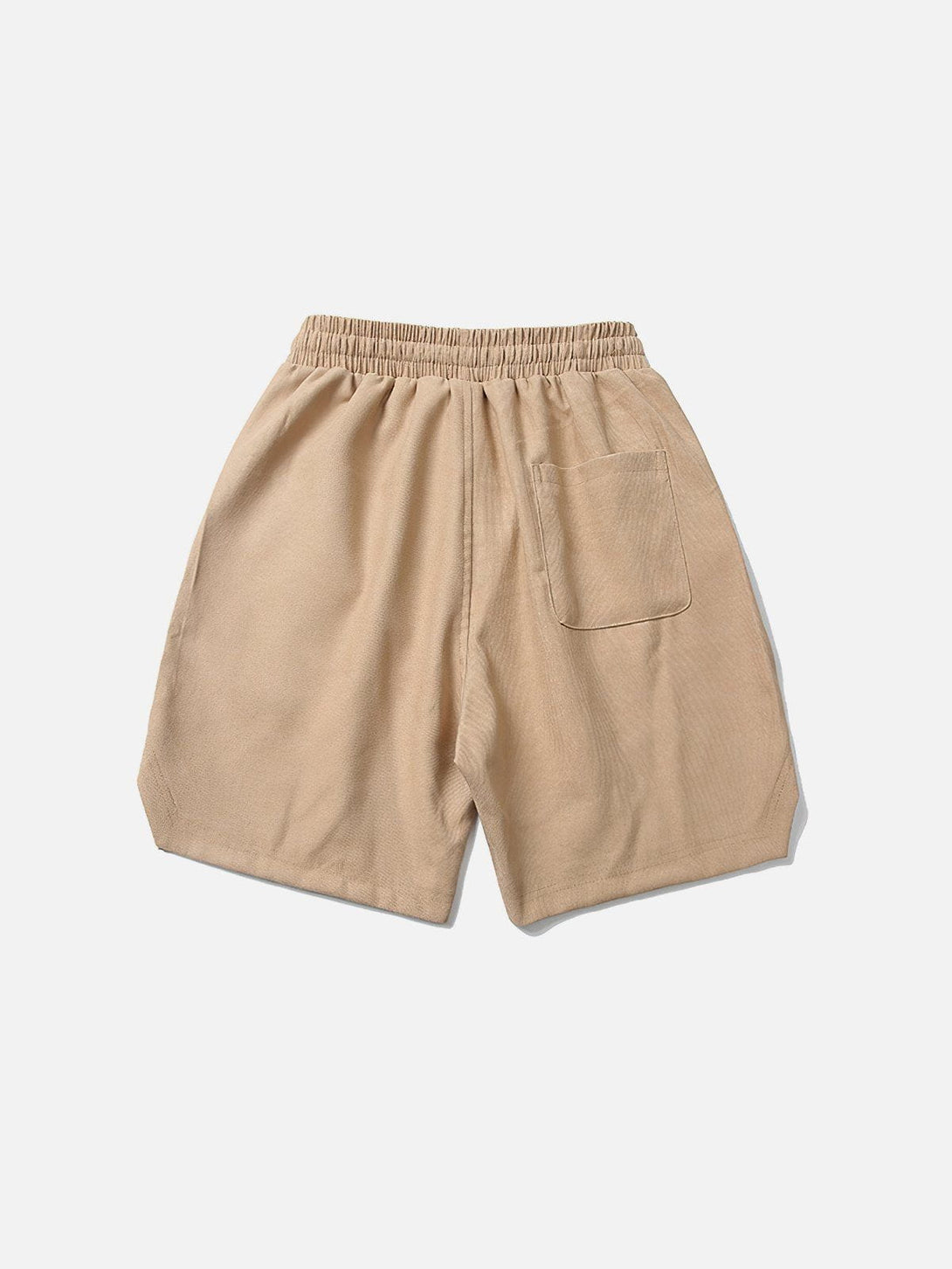 Helmiss - Solid Embroidery Badge Drawstring Shorts- Streetwear Fashion - helmiss.com