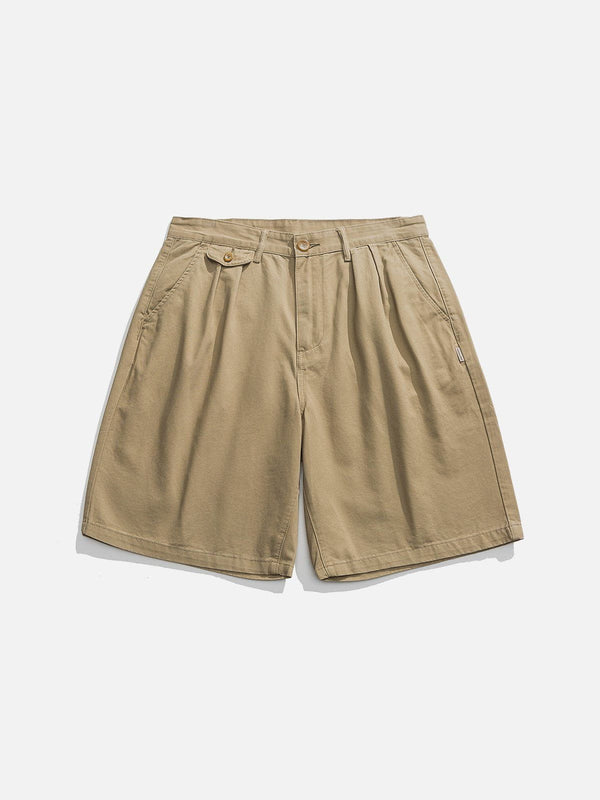 Helmiss - Solid Essential Cotton Shorts- Streetwear Fashion - helmiss.com