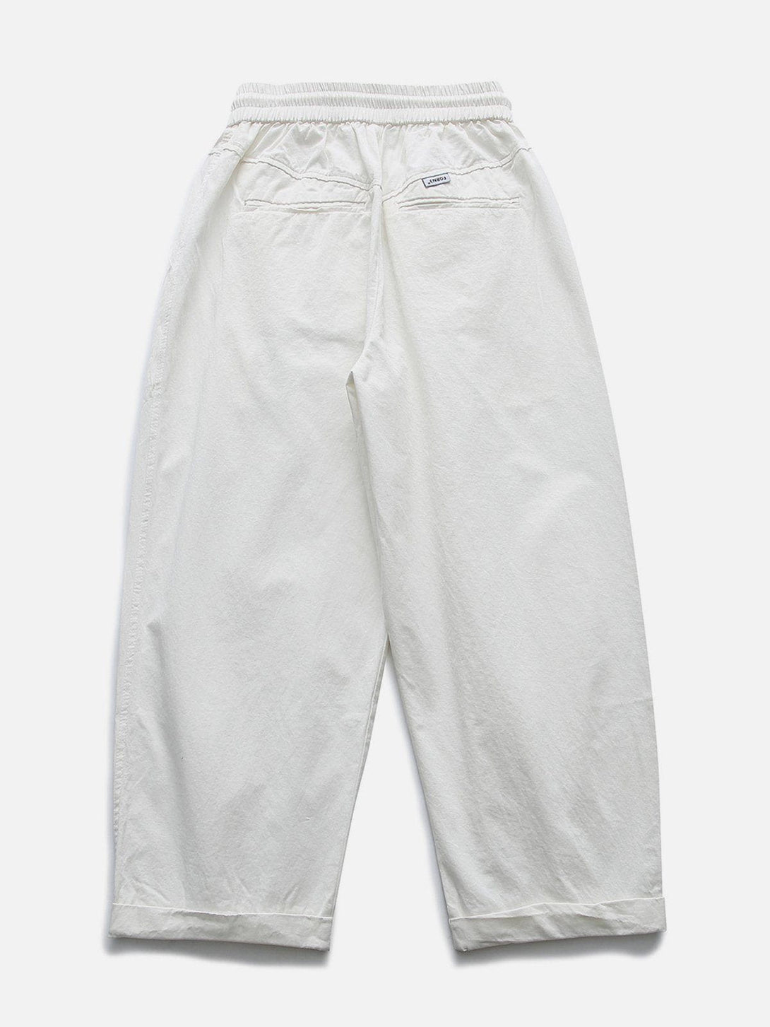 Helmiss - Solid Fold Drawstring Cargo Pants- Streetwear Fashion - helmiss.com