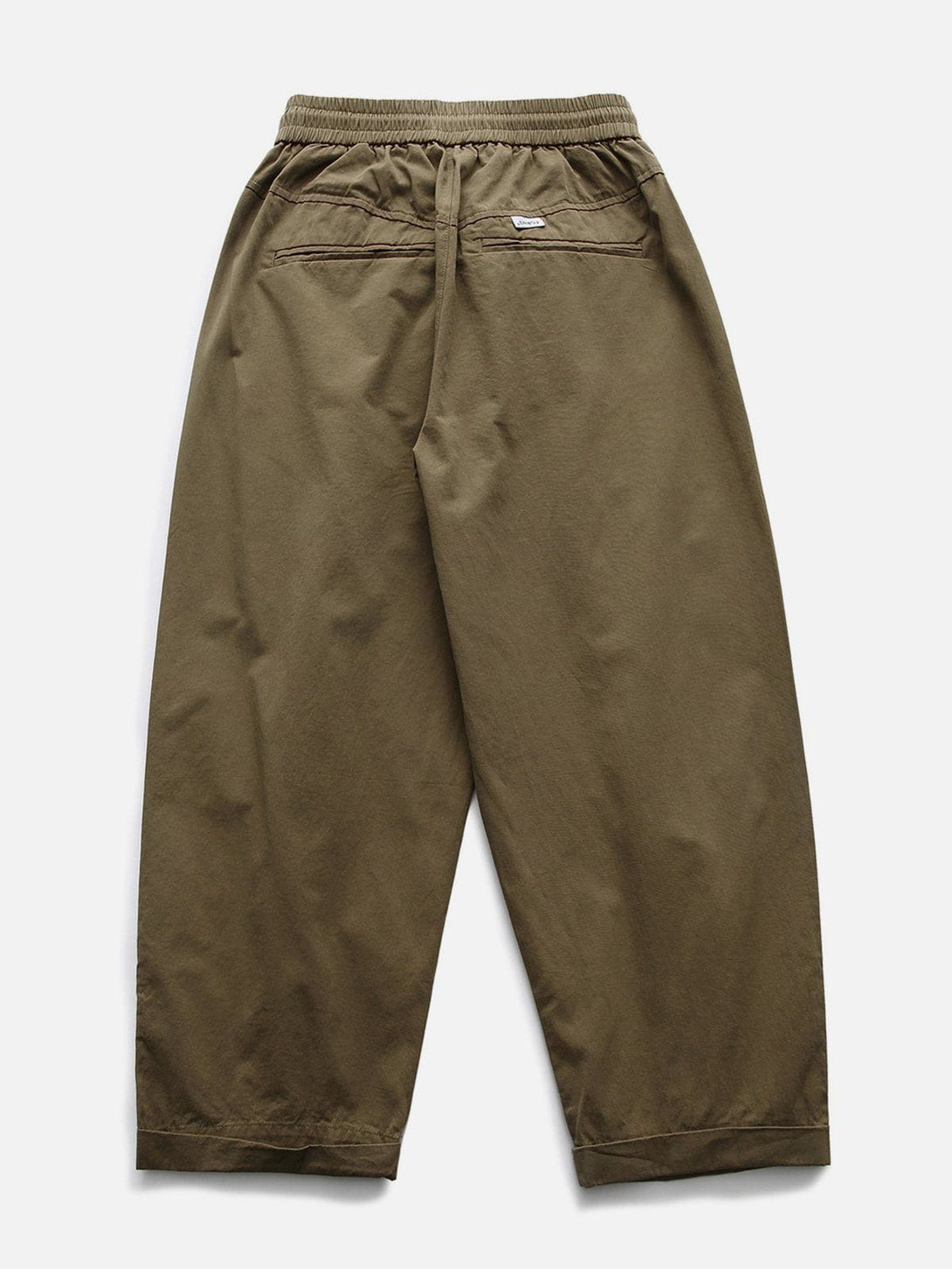 Helmiss - Solid Fold Drawstring Cargo Pants- Streetwear Fashion - helmiss.com