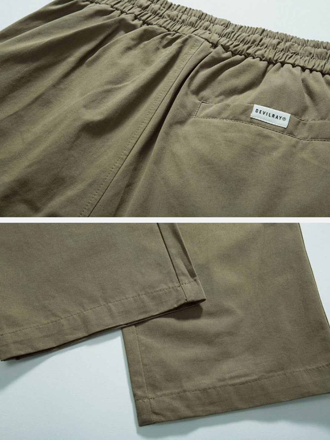 Helmiss - Solid Large Pocket Casual Cargo Pants- Streetwear Fashion - helmiss.com