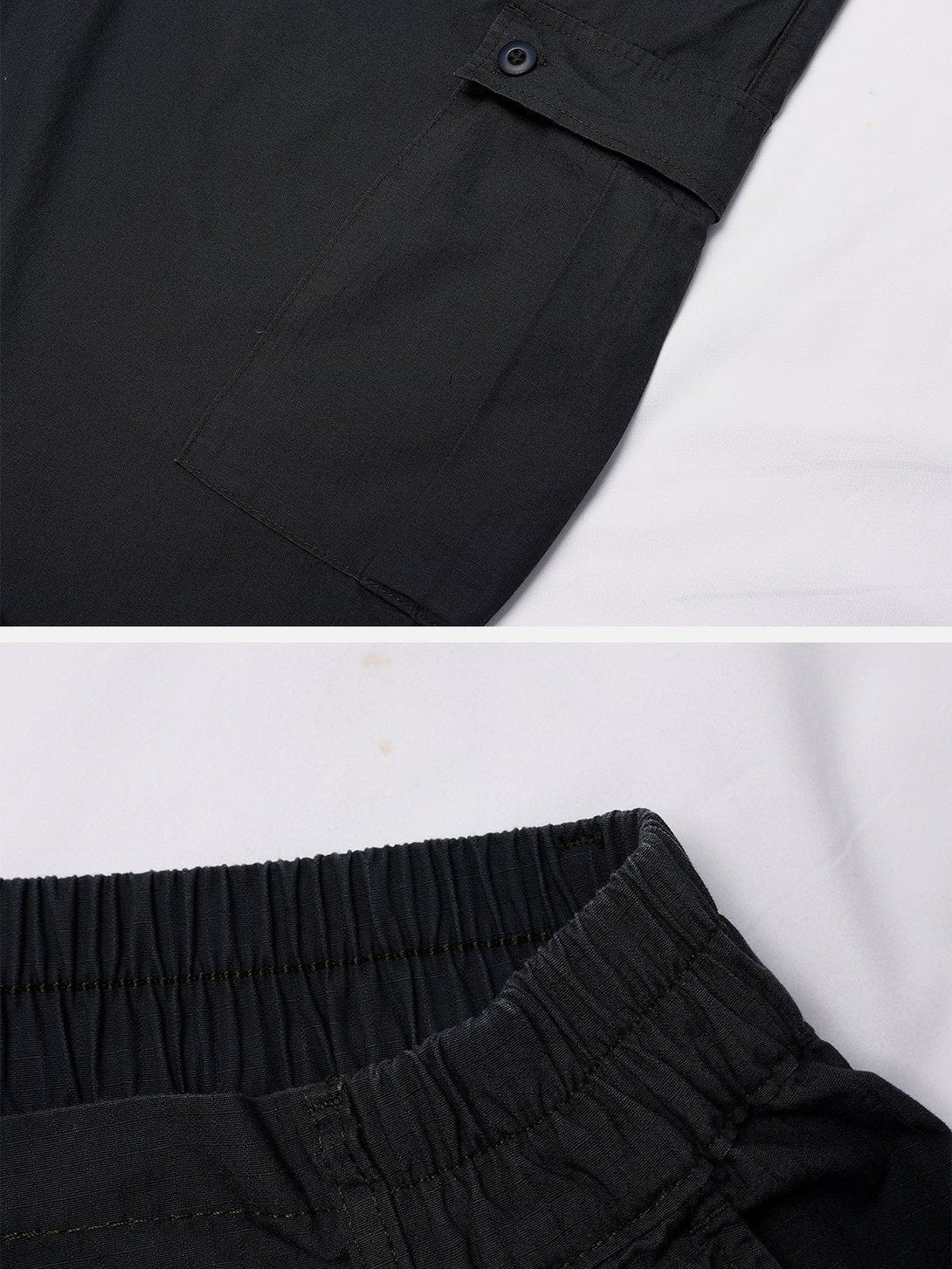 Helmiss - Solid Large Pocket Pants- Streetwear Fashion - helmiss.com