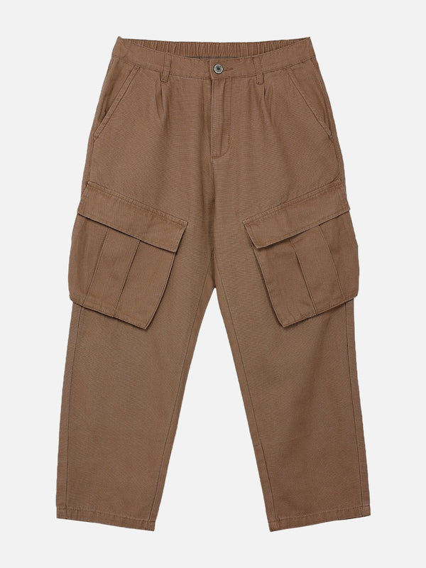 Helmiss - Solid Large Pocket Pants- Streetwear Fashion - helmiss.com