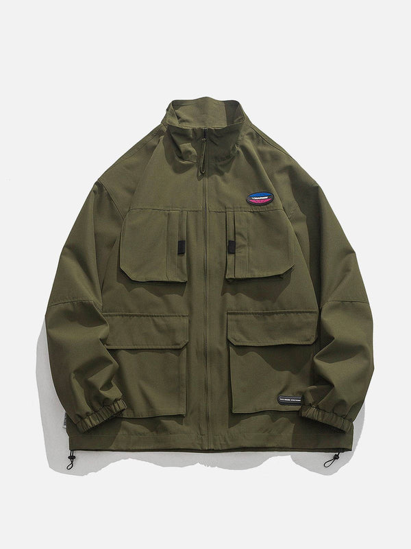 Helmiss - Solid Multi-Pocket Anorak- Streetwear Fashion - helmiss.com